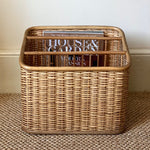 Load image into Gallery viewer, KEPT London Stock Wicker magazine basket rack

