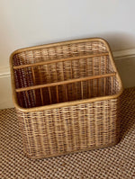 Load image into Gallery viewer, KEPT London Stock Wicker magazine basket rack
