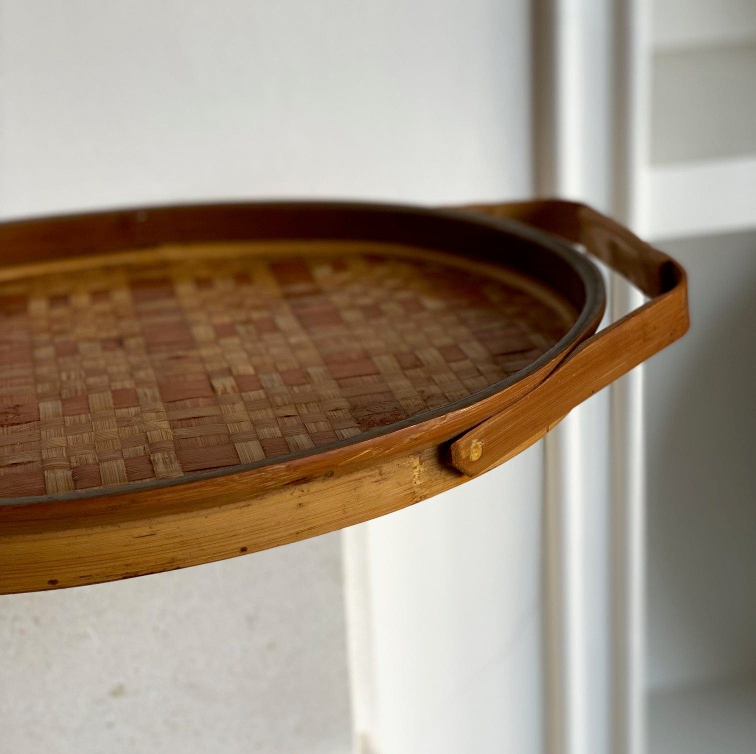 KEPT London Stock Wicker woven oval tray