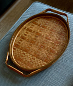 Load image into Gallery viewer, KEPT London Stock Wicker woven oval tray
