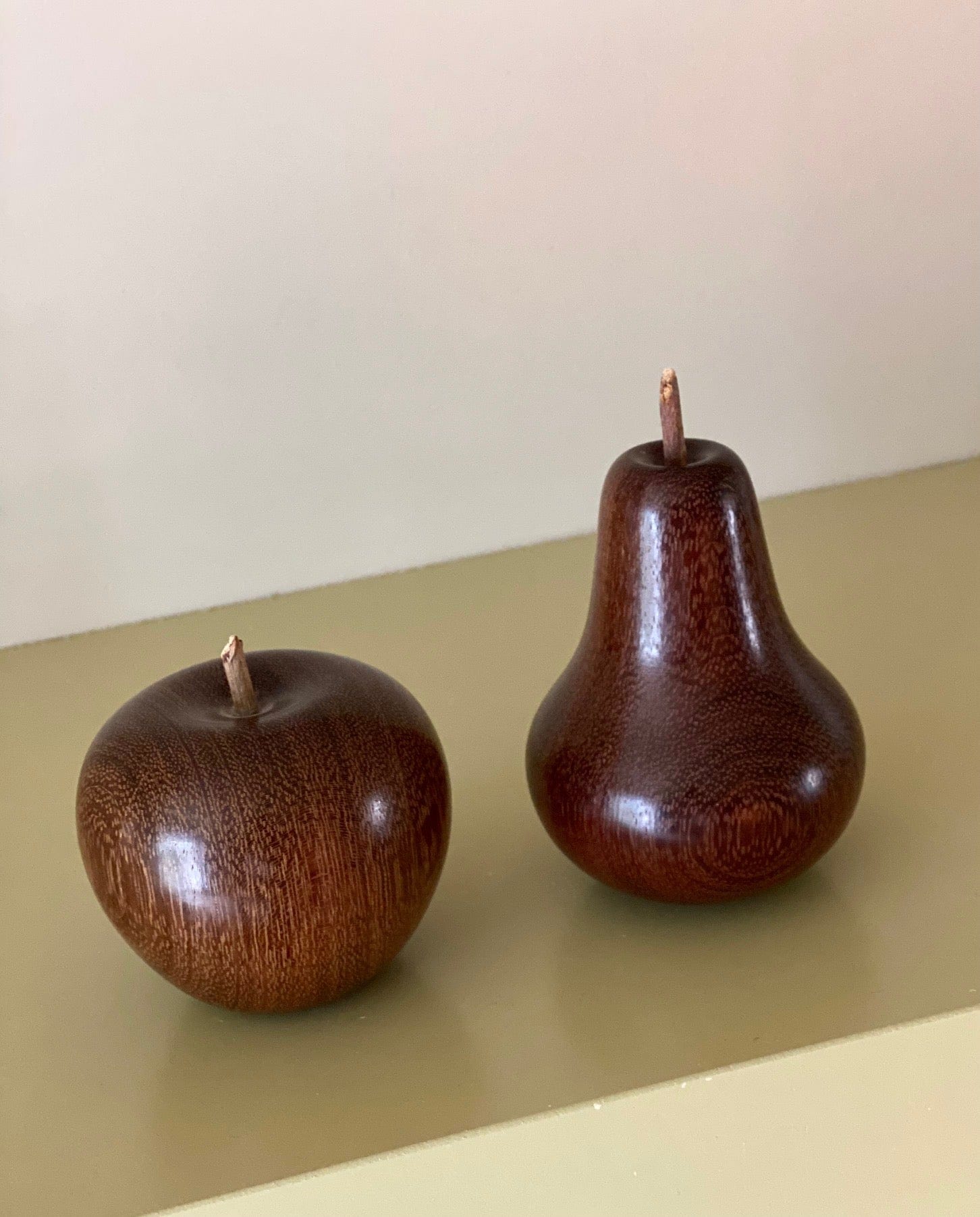 KEPT London Stock Wooden turned apple and pear