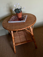 Load image into Gallery viewer, KEPT London Woven bamboo round table
