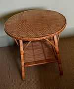 Load image into Gallery viewer, KEPT London Woven bamboo round table

