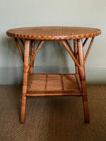 Load image into Gallery viewer, KEPT London Woven bamboo round table
