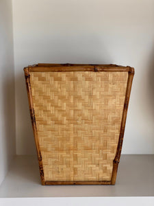 KEPT London Stock Woven bamboo waste paper bin