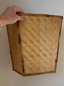 KEPT London Stock Woven bamboo waste paper bin