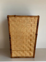 Load image into Gallery viewer, KEPT London Stock Woven bamboo waste paper bin
