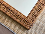 Load image into Gallery viewer, KEPT London Stock Woven cane rectangular mirror
