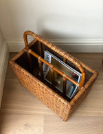 Load image into Gallery viewer, KEPT London Stock Woven magazine rack with handle
