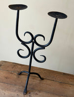 Load image into Gallery viewer, KEPT London Stock Wrought iron double candle holder
