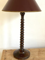 Load image into Gallery viewer, KEPT London Bobbin lamp with patent shade
