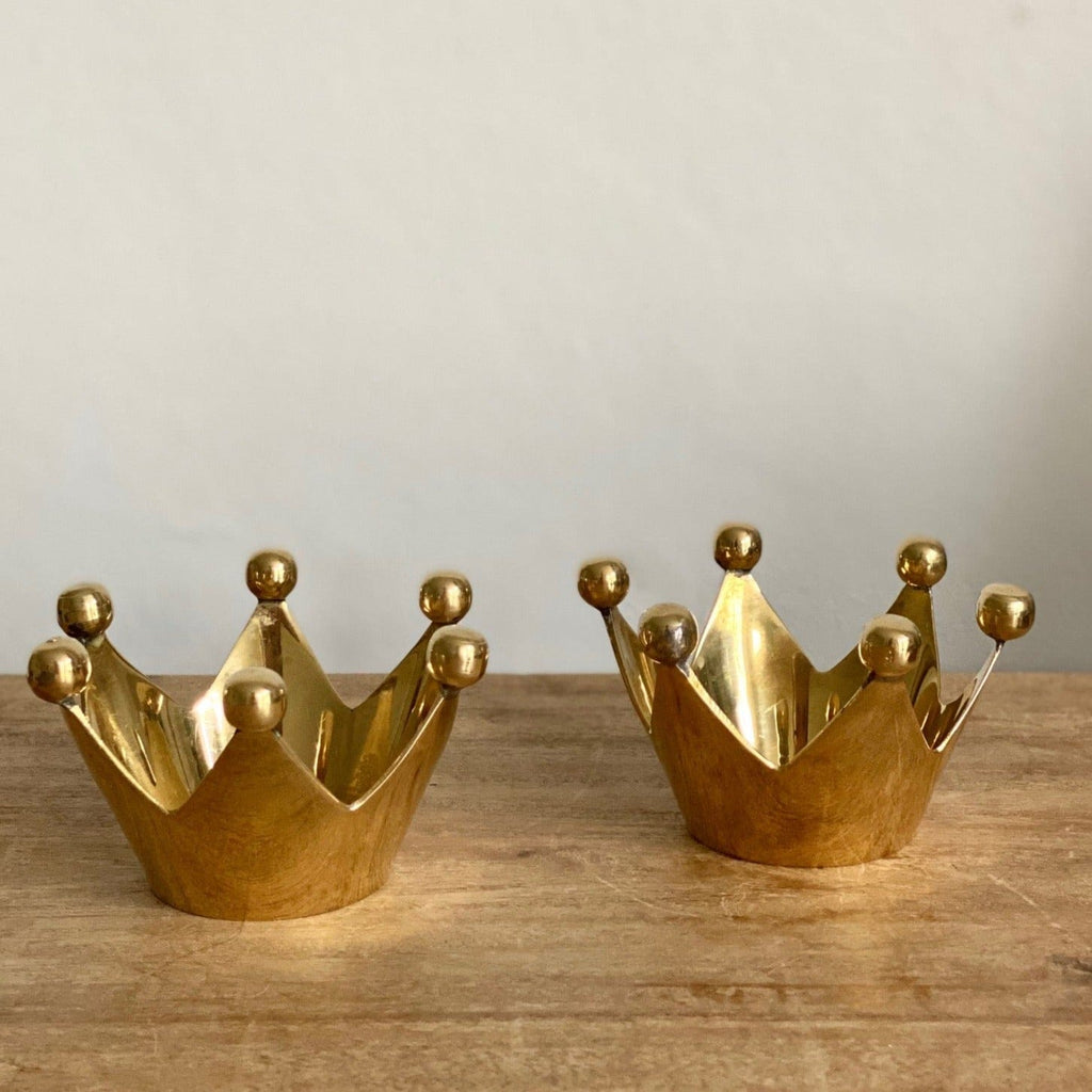 KEPT London Brass crown candle holders