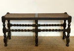 Load image into Gallery viewer, KEPT London English oak and cane bench
