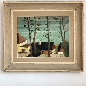 Kept London Stock *Houses with seascape, by Eric Cederberg