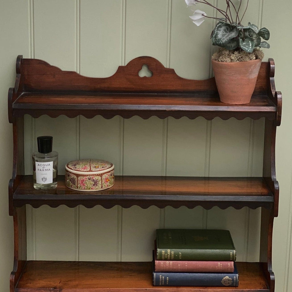 KEPT London Mahogany shelves with wavy edge