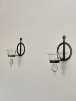 Load image into Gallery viewer, KEPT London Metal wall sconces with glass holders
