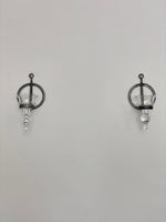 Load image into Gallery viewer, KEPT London Metal wall sconces with glass holders
