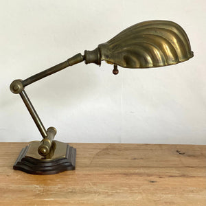 Kept London Stock *Shell adjustable brass lamp