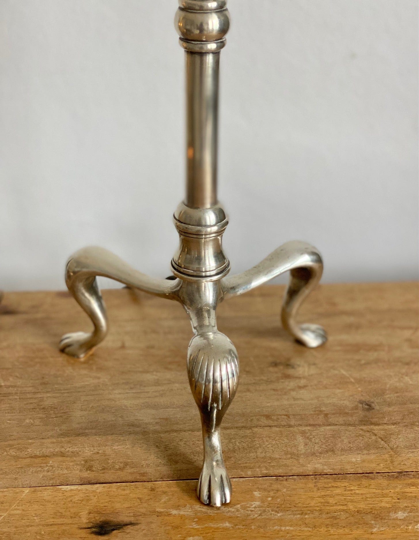 KEPT London Silver adjustable tripod lamp
