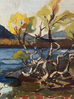 Load image into Gallery viewer, KEPT London Swedish landscape with lake, signed K. Norell, dated 1954
