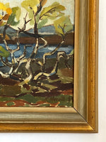 Load image into Gallery viewer, KEPT London Swedish landscape with lake, signed K. Norell, dated 1954
