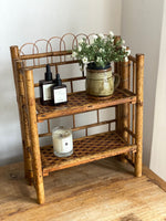 Load image into Gallery viewer, KEPT London Tiger bamboo folding patterned shelves
