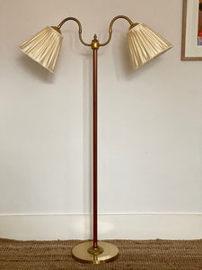 KEPT London Two armed floor lamp with scalloped shades