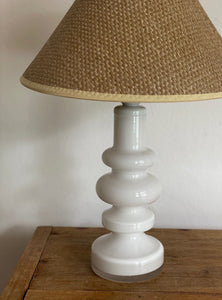 KEPT London White glass lamp by Gunnar Ander for Lindshammar