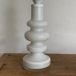 Load image into Gallery viewer, KEPT London White glass lamp by Gunnar Ander for Lindshammar
